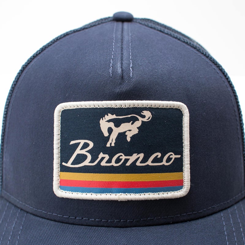 AMERICAN NEEDLE Officially Licensed Ford Bronco Valin Adjustable Trucker Hat Navy Blue - Image 3